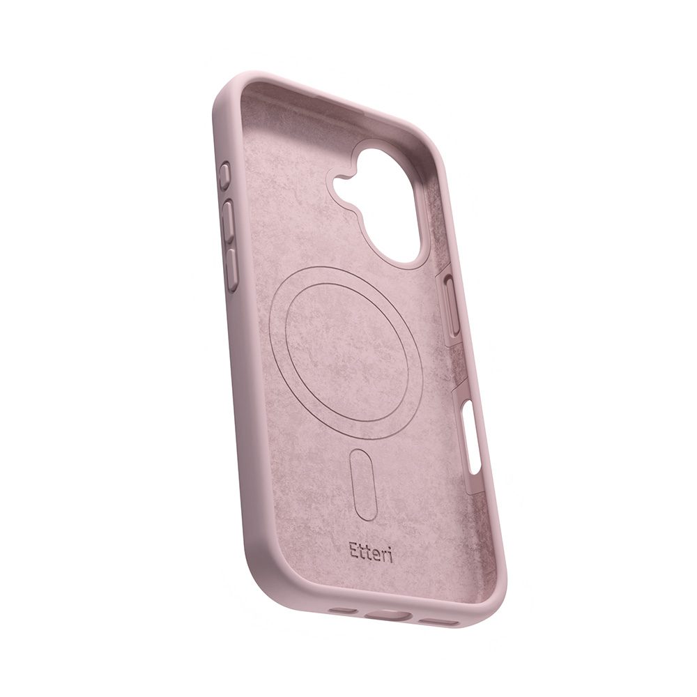 Etteri Silicone Mag case for iPhone 16 Plus 6,7" light pink