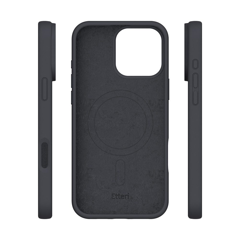 Etteri Silicone Mag case for iPhone 16 Pro Max 6,9" black
