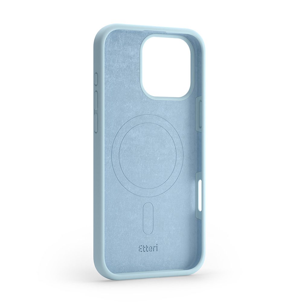 Etteri Silicone Mag case for iPhone 16 Pro Max 6,9" light blue