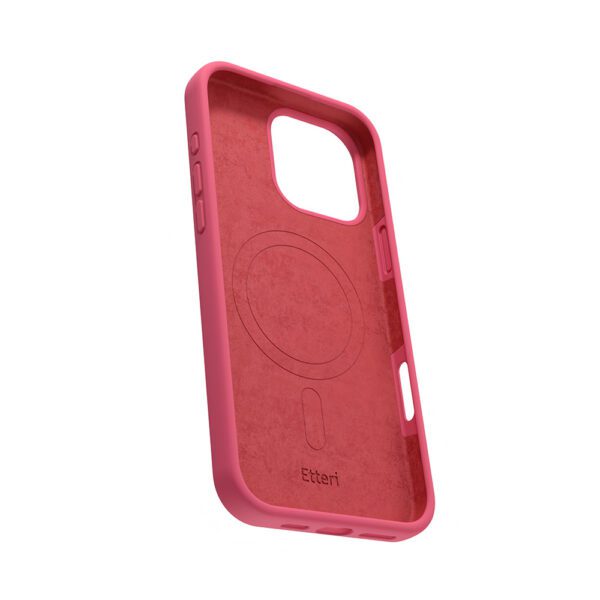 Etteri Silicone Mag case for iPhone 16 Pro Max 6,9" raspberry