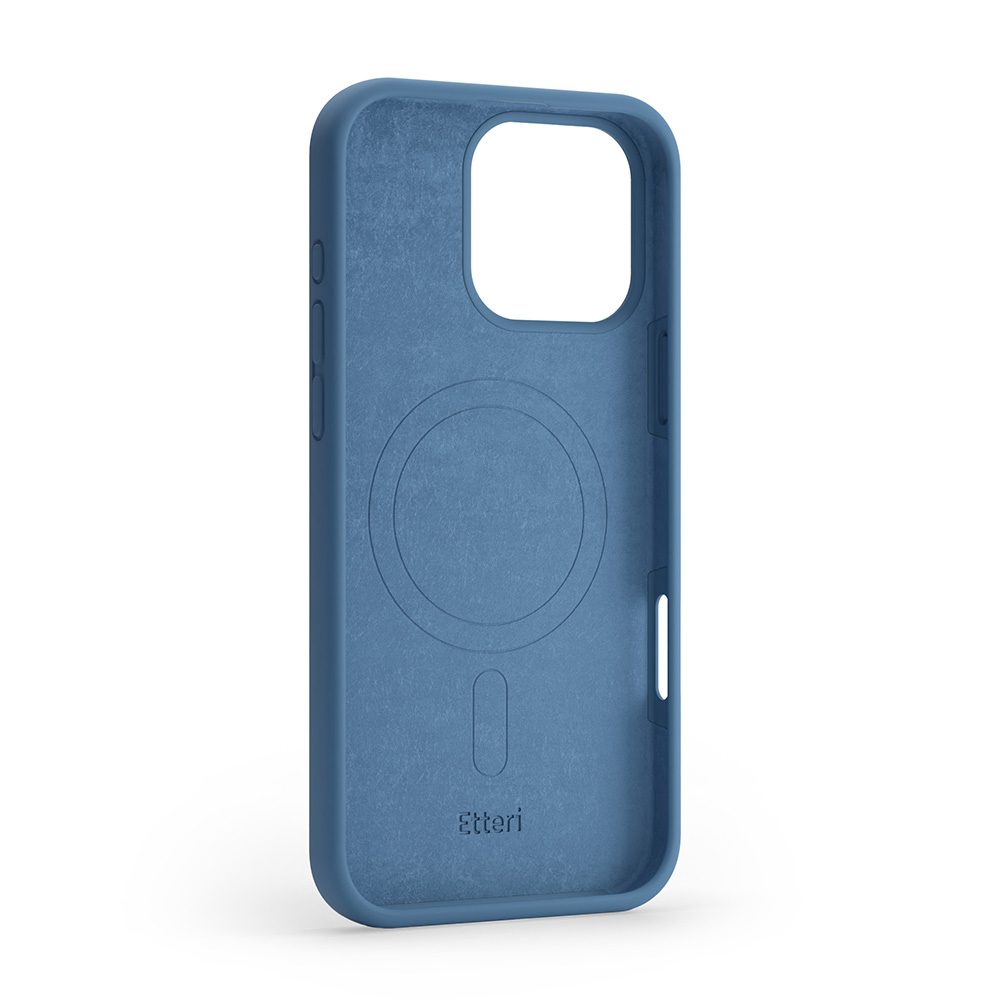 Etteri Silicone Mag case for iPhone 16 Pro 6,3" dark blue
