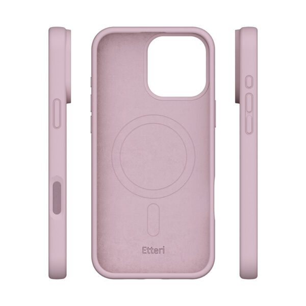 Etteri Silicone Mag case for iPhone 16 Pro 6,3" light pink