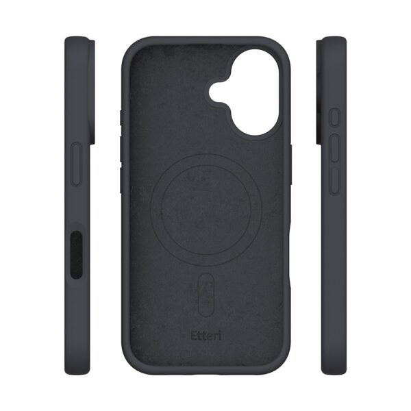 Etteri Silicone Mag case for iPhone 16 6,1" black