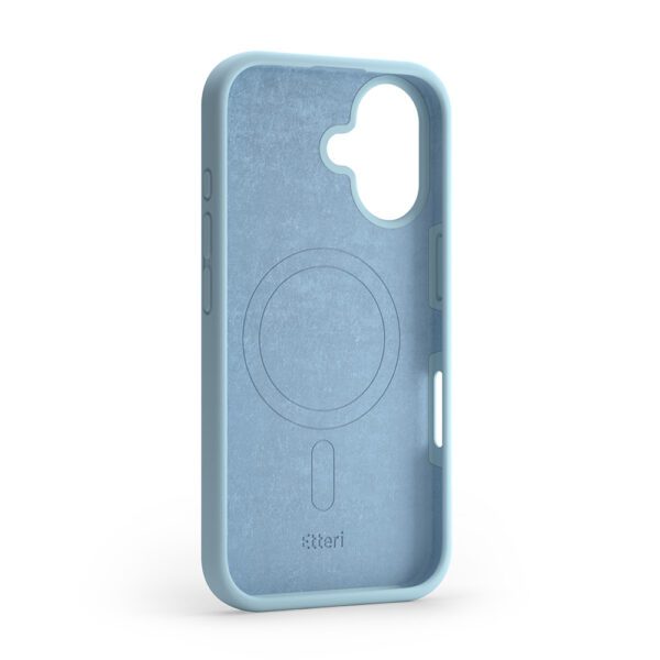 Etteri Silicone Mag case for iPhone 16 6,1" light blue