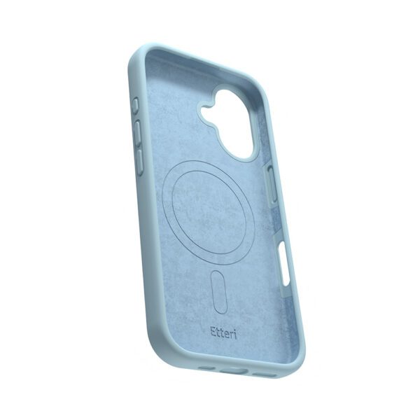 Etteri Silicone Mag case for iPhone 16 6,1" light blue