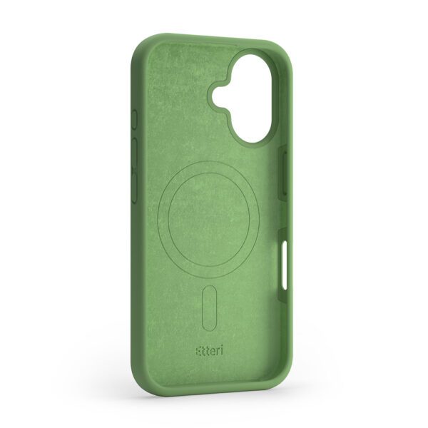 Etteri Silicone Mag case for iPhone 16 6,1" light green