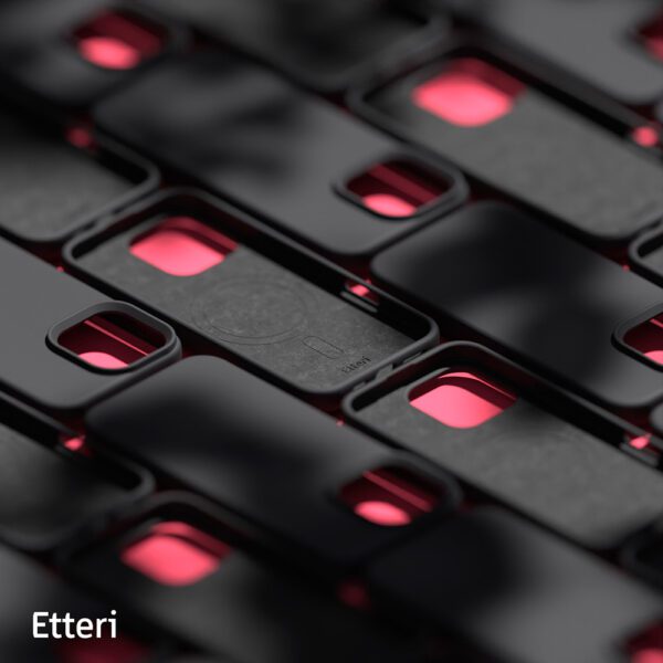 Etteri Silicone Mag case for iPhone 16 Pro 6,3" black