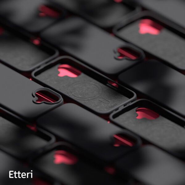 Etteri Silicone Mag case for iPhone 16 6,1" black