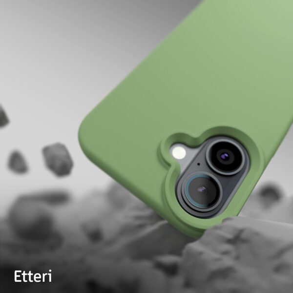 Etteri Silicone Mag case for iPhone 16 6,1" light green