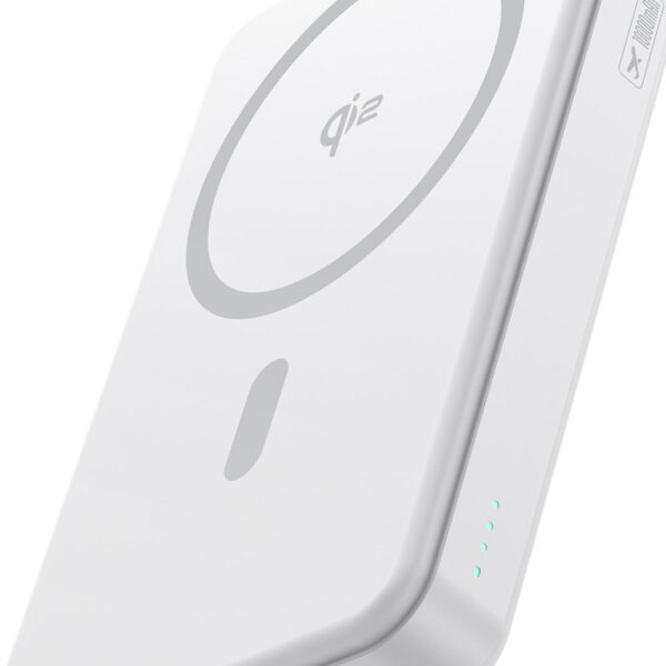 Baseus Airpow Qi2 Magnetic Power Bank 10000mAh 22.5W with cable moon white