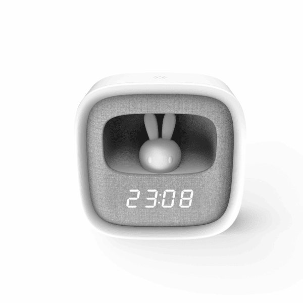 425253_oryg Alarm clock with LED Bunny night light PURE FNL-06 AURORA white square Forever Light