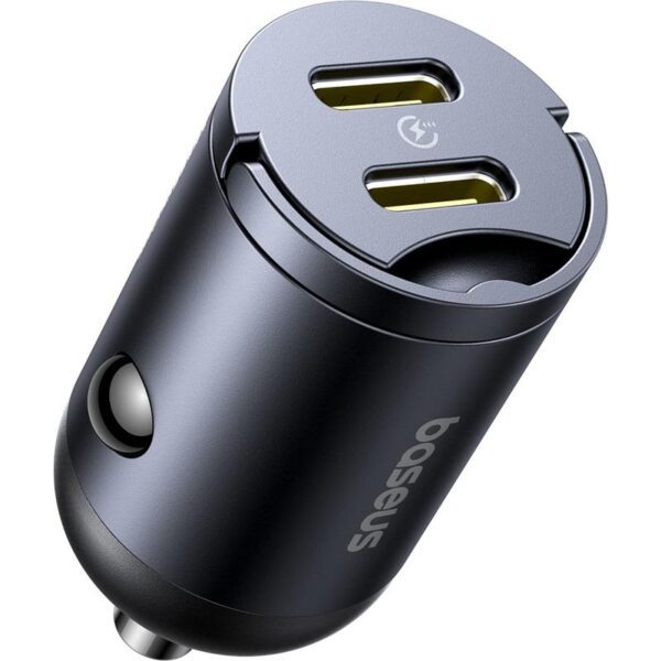 Baseus Mini Tiny Star 2C PD car charger 1x USB-C - USB-C port 30W black