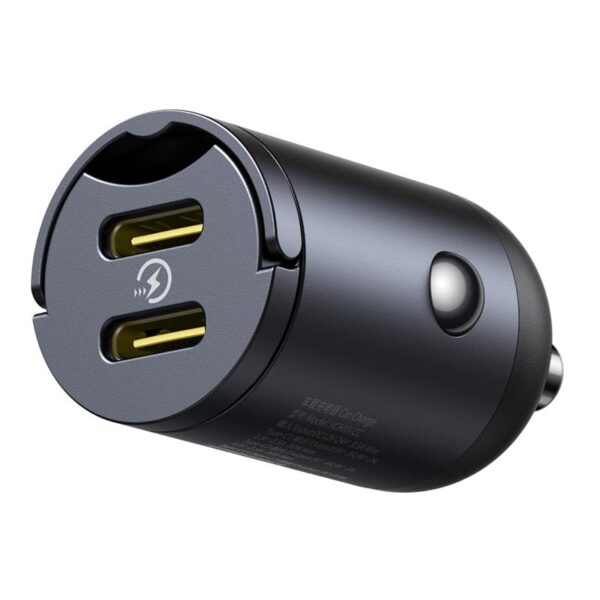 Baseus Mini Tiny Star 2C PD car charger 1x USB-C - USB-C port 30W black