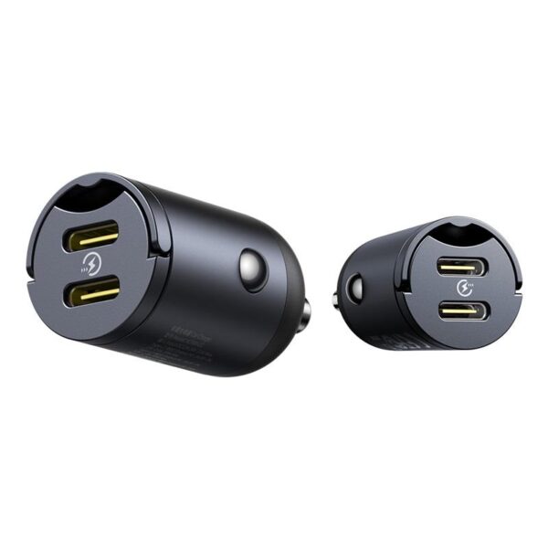 Baseus Mini Tiny Star 2C PD car charger 1x USB-C - USB-C port 30W black