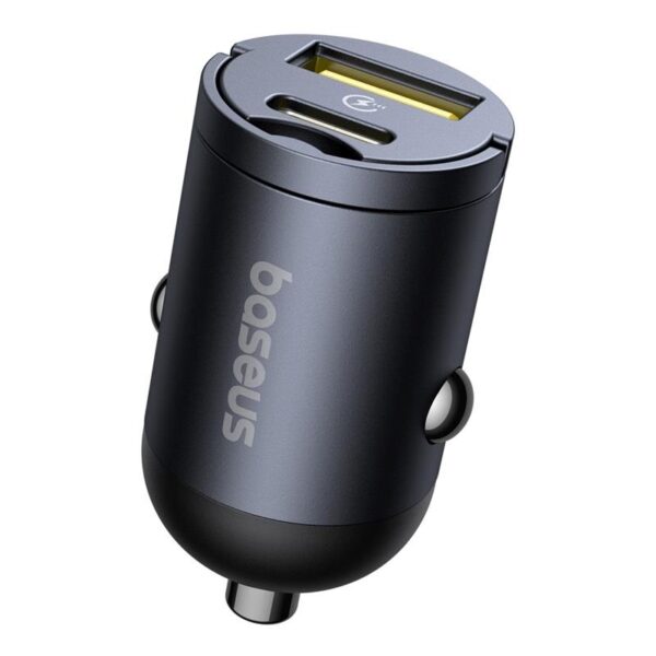 Baseus Mini Tiny Star PD car charger 1x USB-C - USB-A port 30W black
