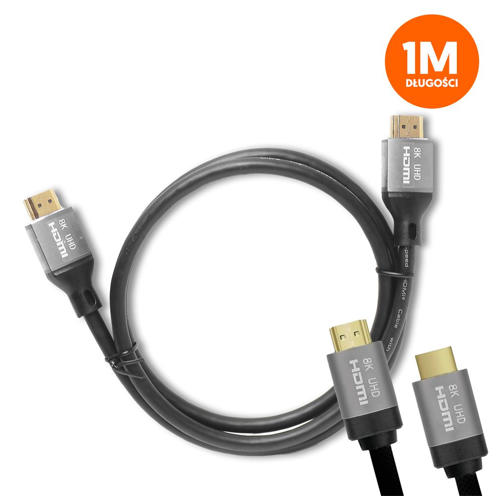 426607_oryg HDMI-HDMI cable (v2.1 | 8K | 1 m) black