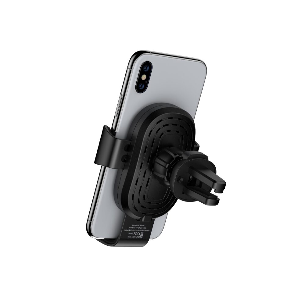 Devia car holder Gravity with wireless inductive charger black 10W air vent