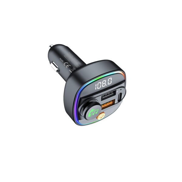 429733_oryg Devia transmitter FM Smart Bluetooth MP3 car charger PD 30W 1x USB-C 2x USB 3A black