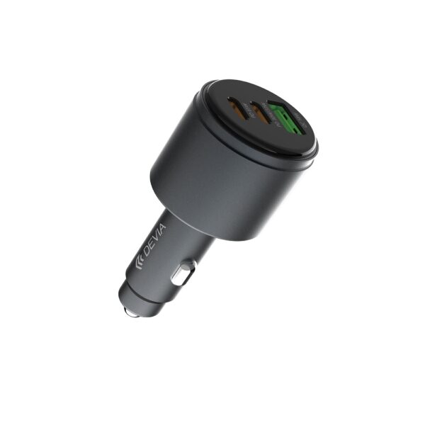 429735_oryg Devia car charger Extreme Metal PD QC 116W 1x USB 2x USB-C black