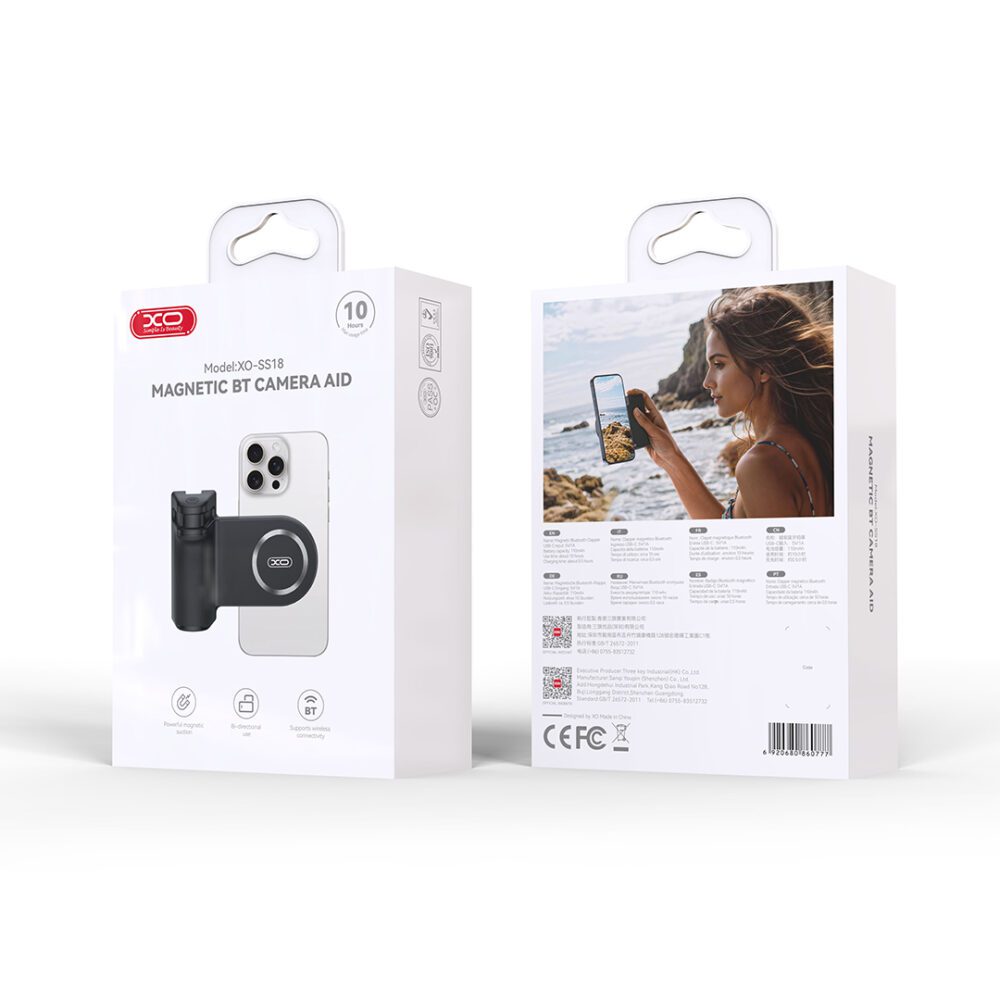 431445_oryg XO selfie stick holder magnetic SS18 black Bluetooth