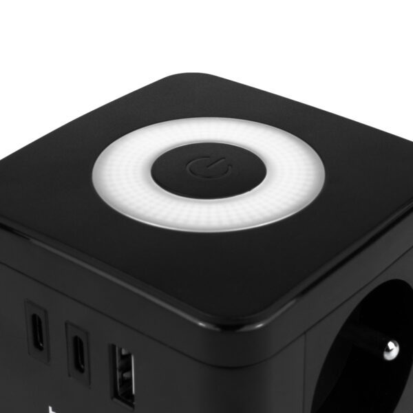 Huslog Cube Extension Cord with LED