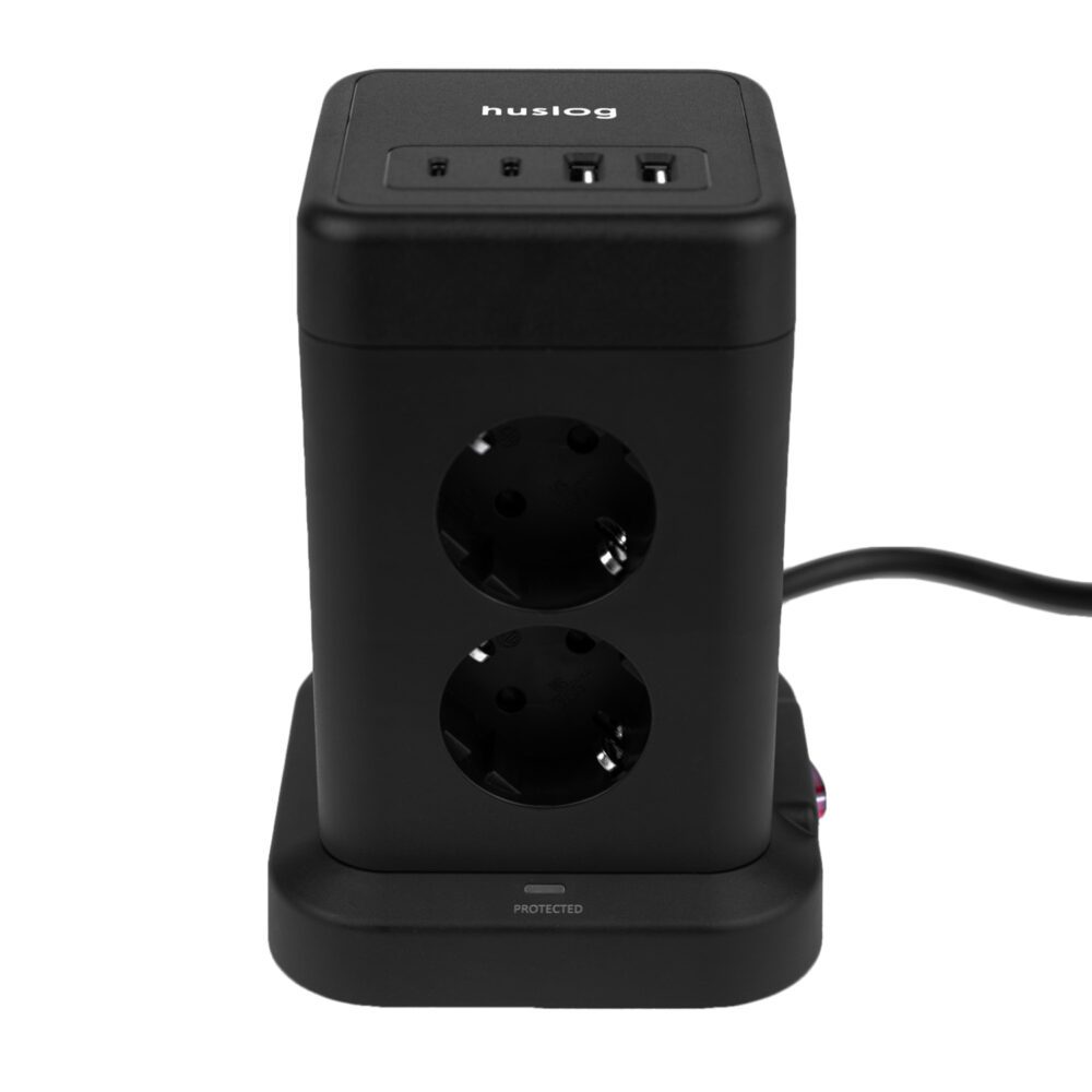 431579_oryg Huslog Vertical Extension Cord with USB