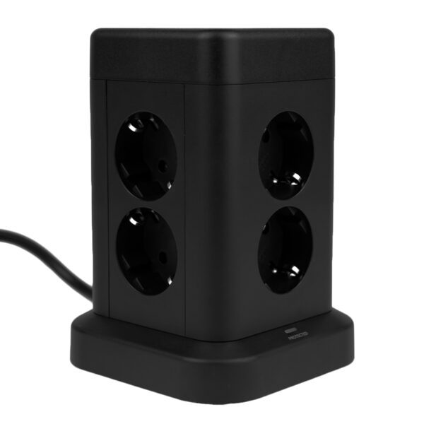 Huslog Vertical Extension Cord with USB