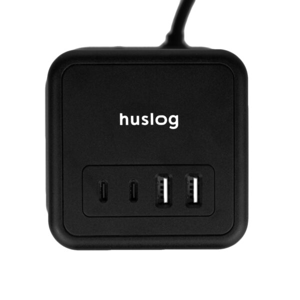 Huslog Vertical Extension Cord with USB