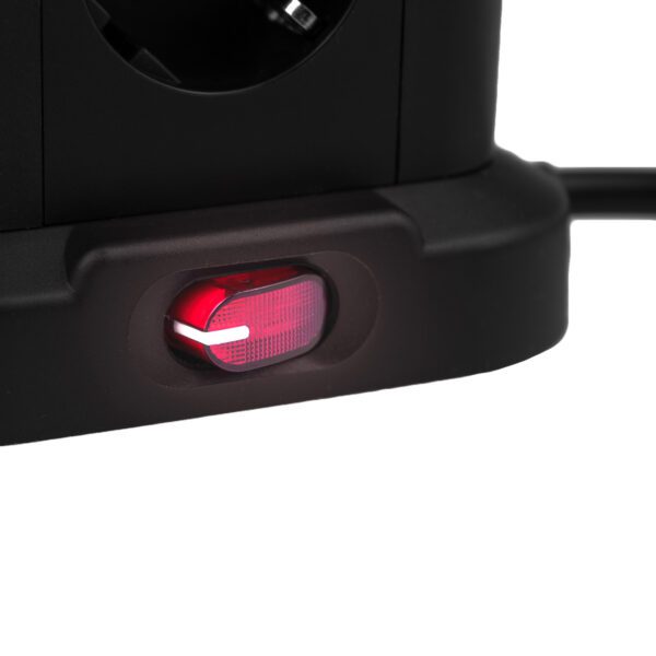 Huslog Vertical Extension Cord with USB