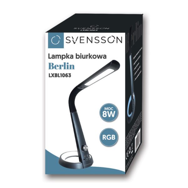 Svensson Desk lamp BERLIN 8W 450lm black