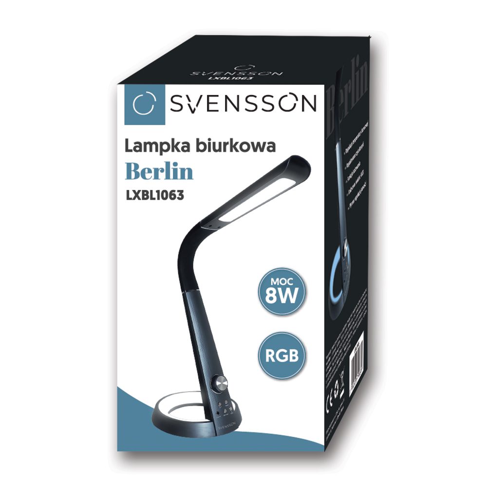 Svensson Desk lamp BERLIN 8W 450lm black