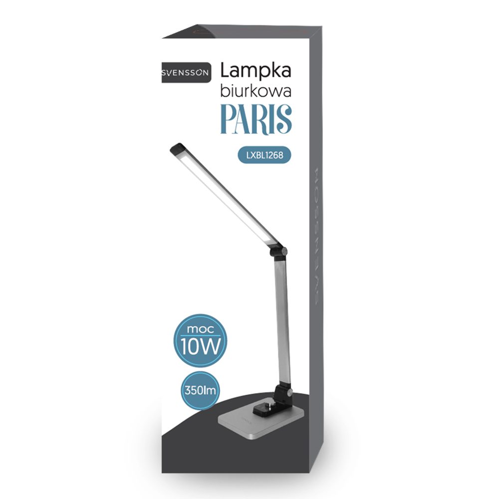 432009_oryg Svensson Desk lamp PARIS 10W 350lm silver