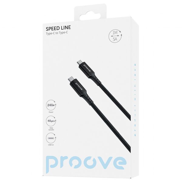433351_oryg Proove cable Speed Line USB-C - USB-C 1m 240W black