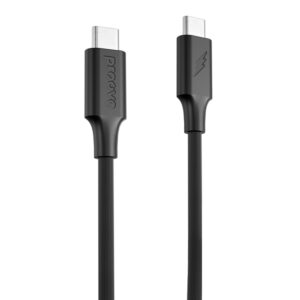 Proove cable Striped Silicone USB-C - USB-C 1m 60W black
