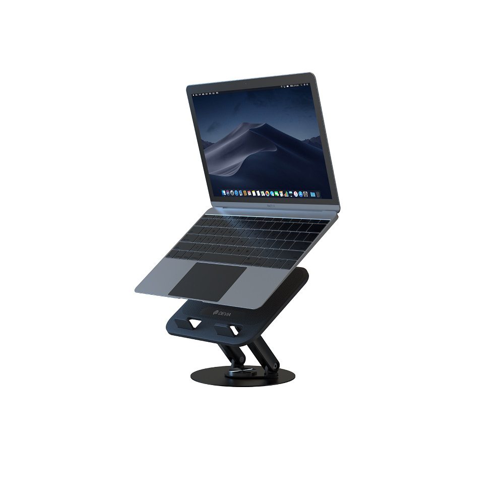 433383_oryg Devia folding holder stand EL238 for laptop tablet rotating 360 aluminum black
