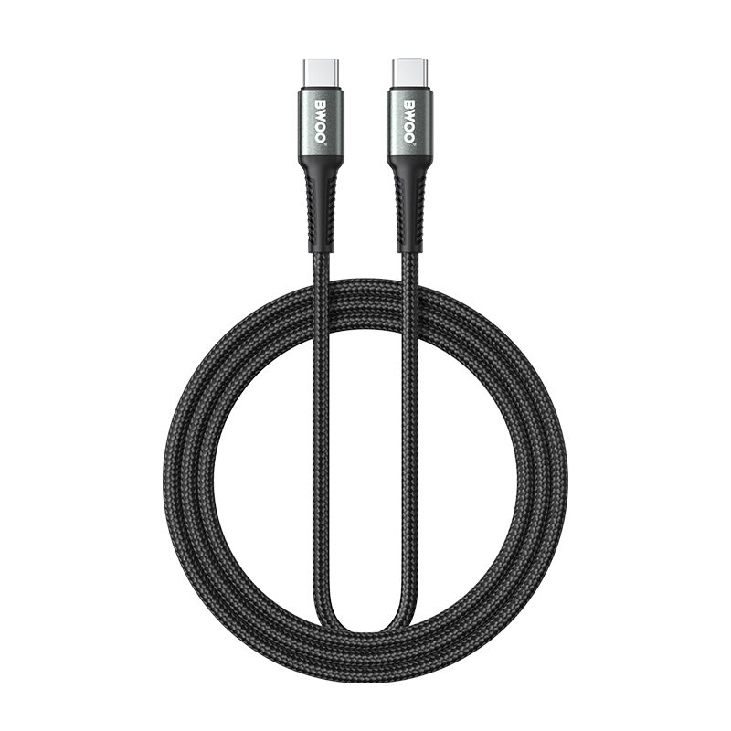 433580_oryg BWOO Braided Cable USB-C - USB-C 2m 60W black