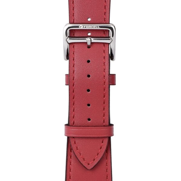 4343785e725f7a238601c4d53504ad7b FORCELL F-DESIGN FA20 eco leather strap for APPLE Watch 42 / 44 / 45 / 49 mm red