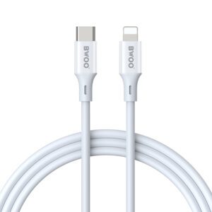 BWOO Cable USB-C - Lightning 2m 27W ABS + TPE white