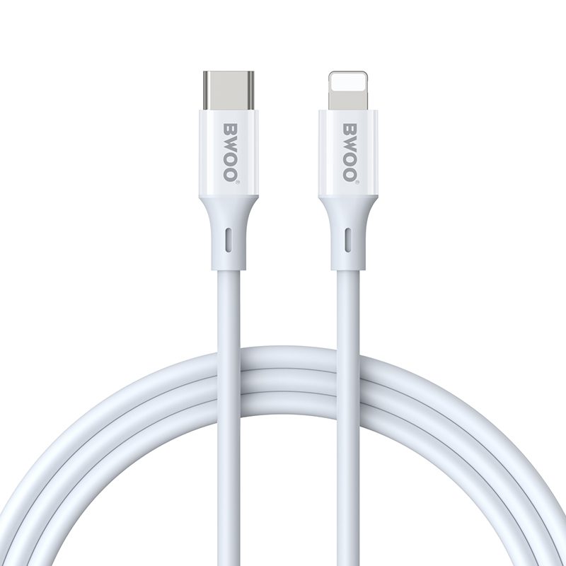 434424_oryg BWOO Cable USB-C - Lightning 2m 27W ABS + TPE white