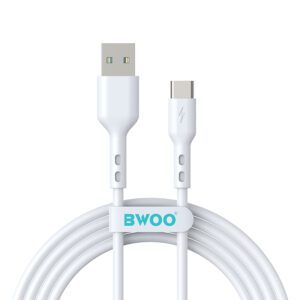 BWOO Cable USB - USB-C 2m 3A white