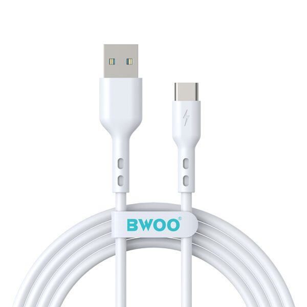 BWOO Cable USB - USB-C 2m 3A white