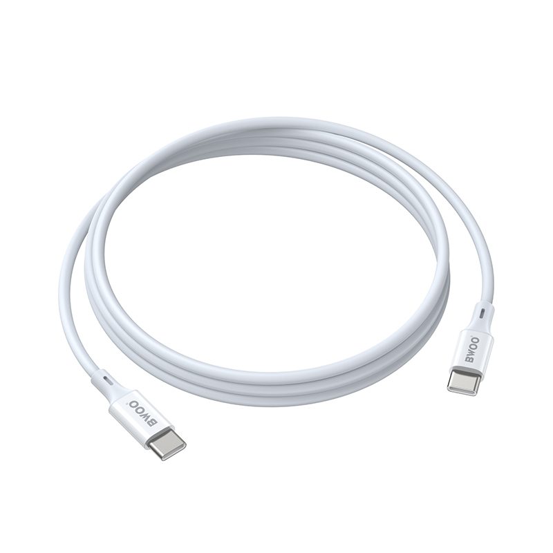 434481_oryg BWOO Cable USB-C - USB-C 2m 60W ABS + TPE white