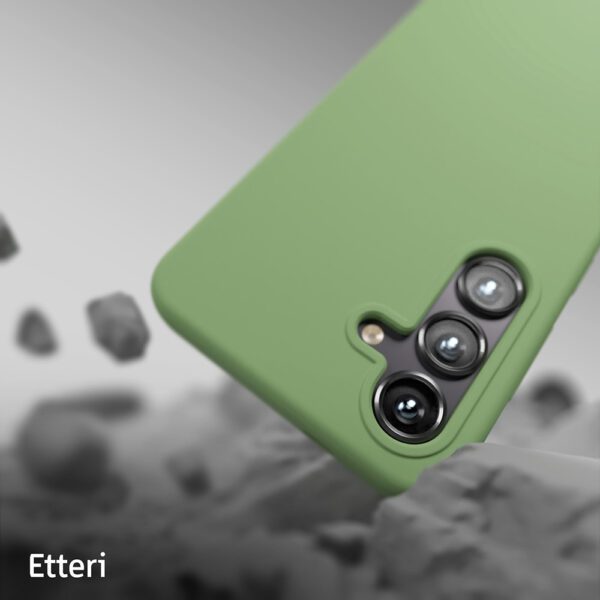 Etteri Silicone case for Samsung Galaxy S24 FE light green