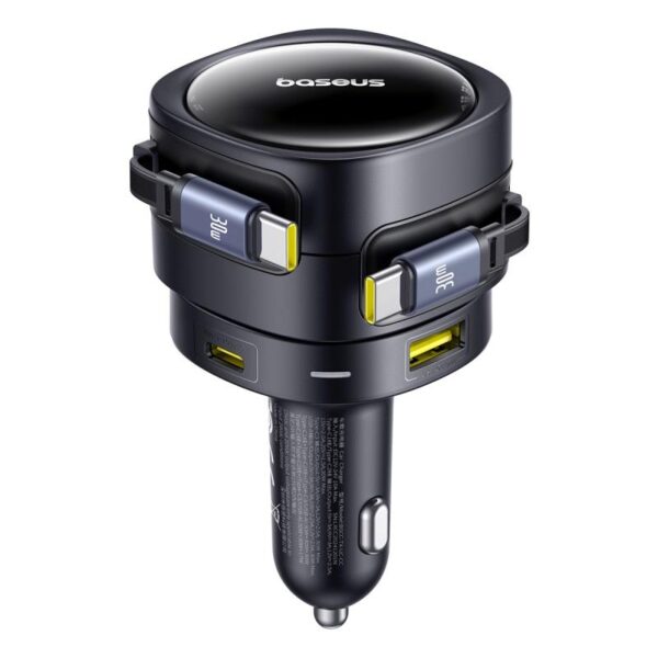 Baseus PD car charger 2x USB port 90W black