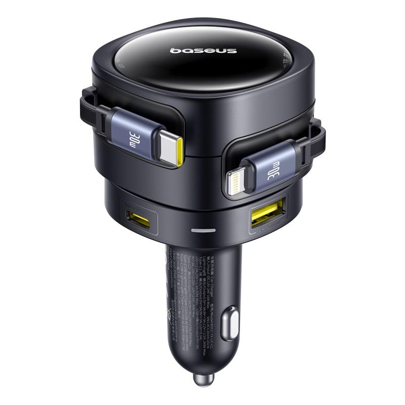 434703_oryg Baseus PD car charger 1x USB-C + USB-A port 90W black