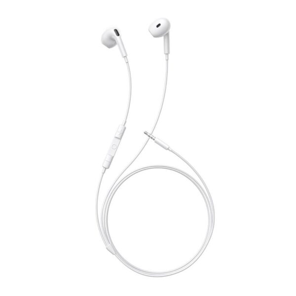 OS-Baseus Encok HZ19 Wired Earphones Moon White