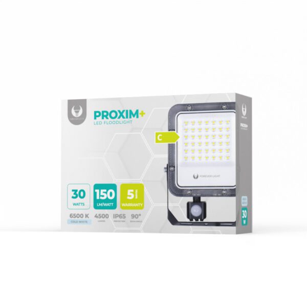 435035_oryg Floodlight LED PROXIM+ 30W 6500K 4500lm PIR 230V IP65 Forever Light 150lm/W 5 years warranty