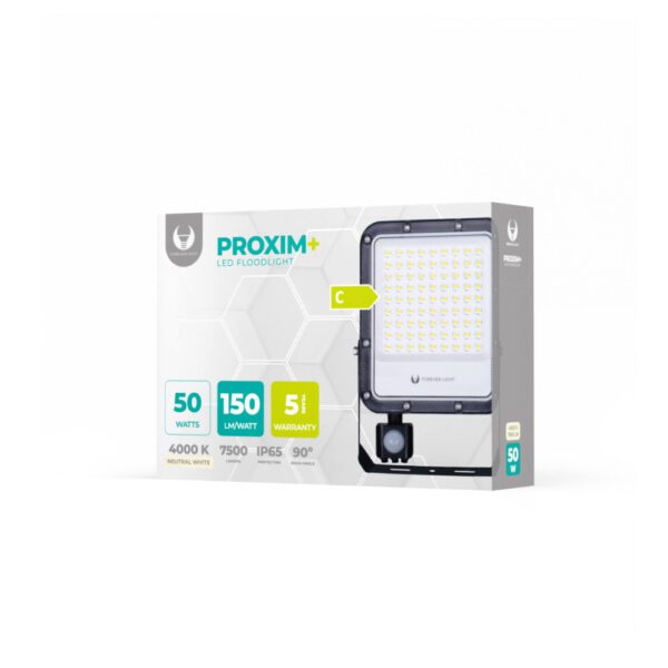 435038_oryg Floodlight LED PROXIM+ 50W 4000K 7500lm PIR 230V IP65 Forever Light 150lm/W 5 years warranty