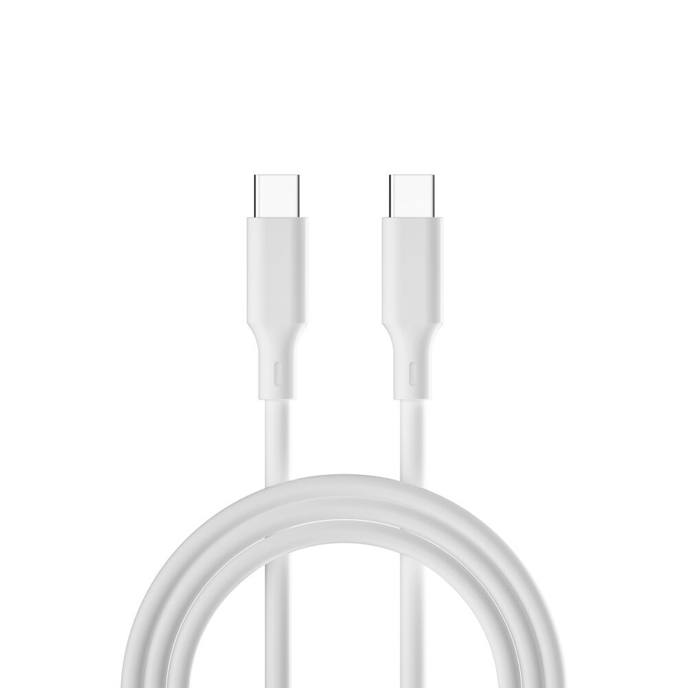 435195_oryg Forever recycling cable USB-C - USB-C 1,5m 3A KR15-CC-00 white