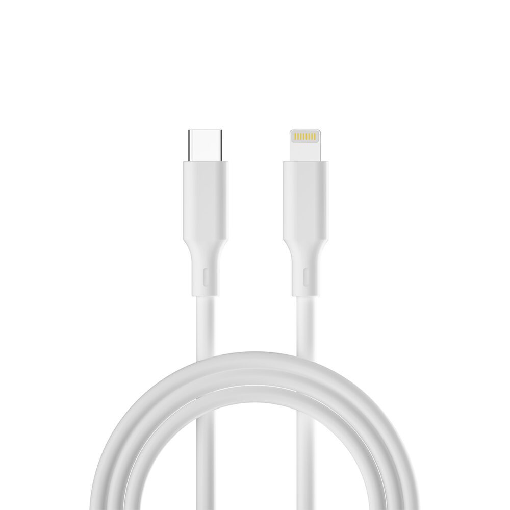 435196_oryg Forever recycling cable USB-C - Lightning 1,5m 3A KR12-CL-00 white